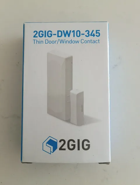 Brand New 2GIG 2GIG-DW10-345 Wireless Thin Door or Window Sensor, Battery Magnet