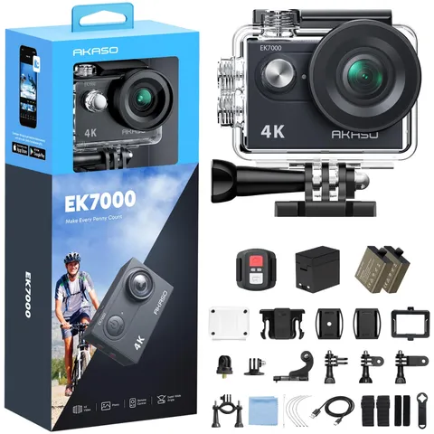 AKASO EK7000 4K30FPS 20MP WiFi Action Camera with EIS Ultra HD 131FT Waterproof
