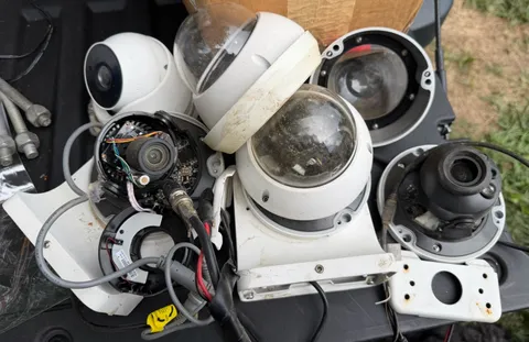 Security Cameras Lot Untested For Parts Or Repair 