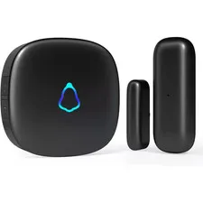 Wireless Battery Operated Door Chime Open Contact Sensor Alarm W/ 500 Ft. Range,