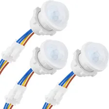 3-Pack Motion Sensor Light Switch, PIR Infrared Sensor, 30S Time Delay, Smart De