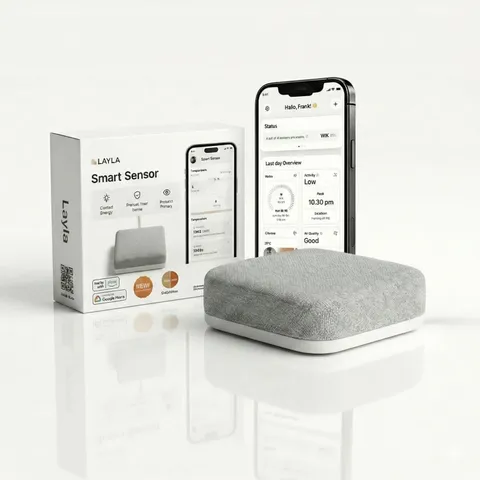 Layla Motion Detector Smart Indoor Motion Detector App Controlled, Alarm Systems