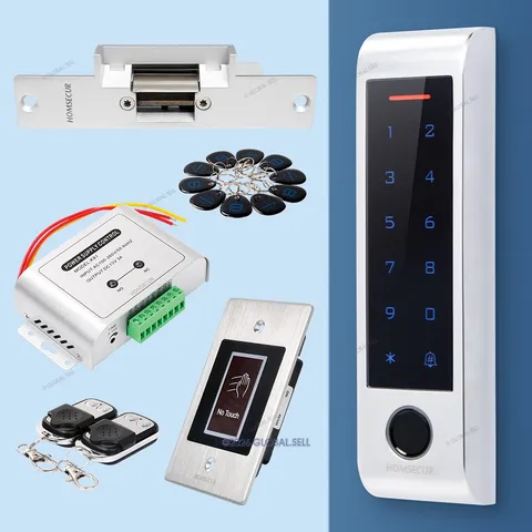 HOMSECUR Weatherproof IP66 APP WIFI Fingerprint PIN Access Control Touch Keypad