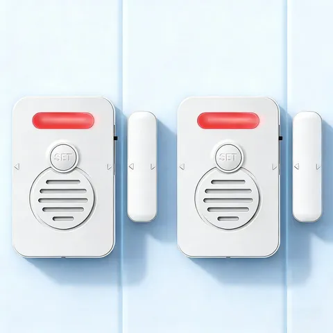 Wireless Door Alarm When Opened Voice Alert Magnetic Sensor Adjustable Volume ×2