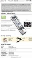 NEW On-Q Legrand  Grey Fox Universal Remote Control F7427