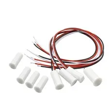 4 Sets Magnetic Reed Switch NC/NO Recessed Wired Door Window Alarm Sensors