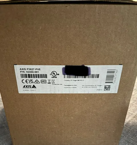 AXIS P3827-PVE Panoramic Camera - 02450-001 - NEW