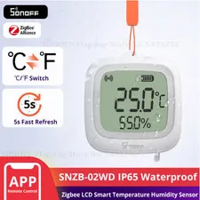 SONOFF SNZB-02WD Zigbee Temperature Humidity Sensor IP65 LCD Smart Home