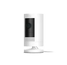 Ring Stick Up Camera Plug-in Nonstop Power Indoor/Outdoor Camera - White