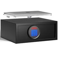 KornerBatl 19.4 lb Hotel and Dorm Safe Box with Admin Password, Laptop Safe |...