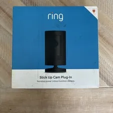Ring Stick Up Cam Plug-In Indoor/Outdoor 1080p Security Camera - Black