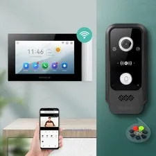HOMSECUR WIFI HD Video Door Phone Intercom Doorbell Door Unlock Motion Detection