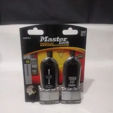 Master Lock M5XTLJ Magnum Heavy Duty Outdoor Padlock with Key 2 Pc. Keyed-Alike