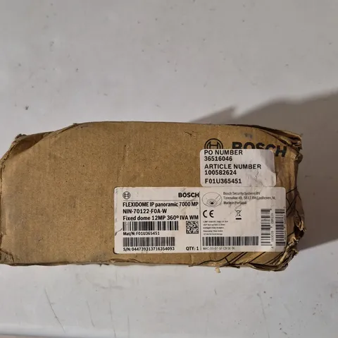 Bosch Flexidome IP Panoramic 7000 MP NIN-70122-F0A 12MP 360 Outdoor Camera NEW