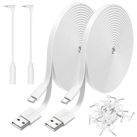 2 Pack 10FT Power Extension Cable Compatible with Wyze Cam v4/v3/OG,Wyze Cam Pan