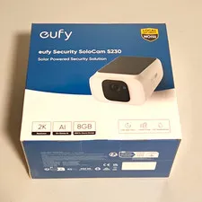 eufy Security SoloCam S230 2K Solar Outdoor Wireless Wi-Fi IP Camera 8GB White