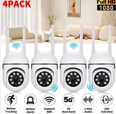 5G Camara De Seguridad WIFI Inalambrica 360° Para Casa Exterior 1080P Con Audio