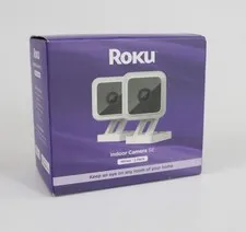 Roku Indoor Camera for Home Security, 2-Pack - Wired Security Camera with 1080p