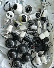 Security Cameras Lot Untested For Parts Or Repair  Many Brands