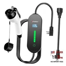 Level 1 & Level 2 EV Charger 16Amp 110-240V,17ft 17FT black,For J1772 Cars