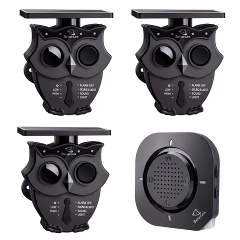 1/2 Mile Long Range Solar Wireless Driveway Alarm System IP65 Weatherproof Ou...