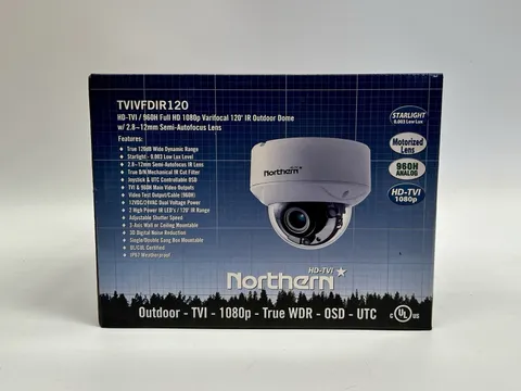 Northern TVIVFDIR120 HD-TVI / 960H Full HD 1080p Varifocal 120' IR Outdoor Dome