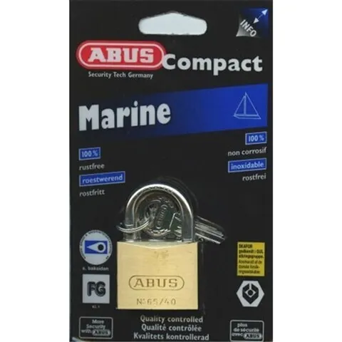 Abus Marine 40mm padlock with Stainless steel shackle - FREE POSTAGE