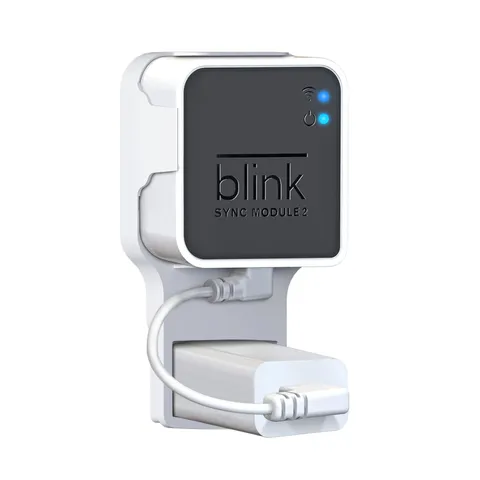 Wall Mount for Blink Sync Module 2 with Short Cable - Save Space - No Messy W...