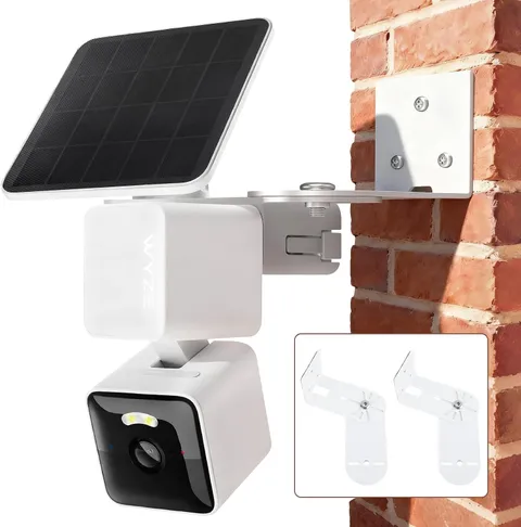 2Packs Adjustable Corner Mount Bracket for WYZE Solar Cam Pan, Wyze Cam Pan