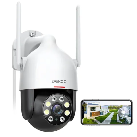 2K WiFi Surveillance Security Camera Outdoor/Home/Dome, Pan-Tilt 360° View, 3...