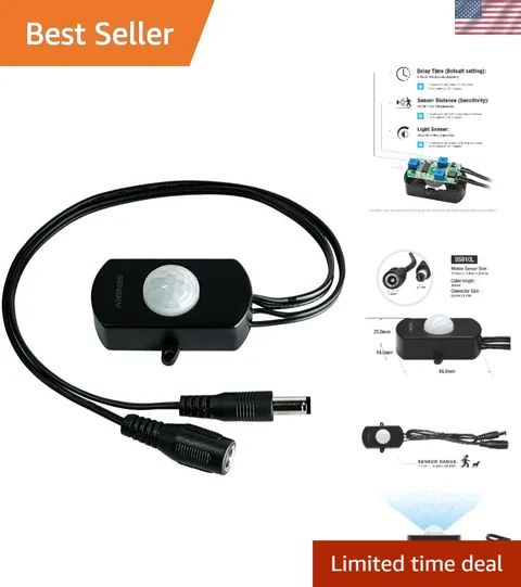 BS010L DC 12V to 30V 3A Mini Pir Motion Sensor Switch,Occupancy Sensor