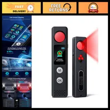 Anti-Spy Camera Finder & Bug Detector, Rechargeable GPS Tracker, 5 Modes Privacy