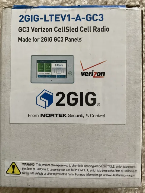 2GIG-LTEV1-A-GC3 GC3 Verizon CellSled Cell Radio Made for 2GIG GC3 Panels. NEW.