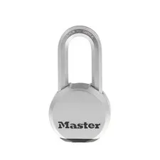 Master Lock Outdoor Padlock Heavy Duty Keyed Lock Tough Cut Steel 2.5in Shackle