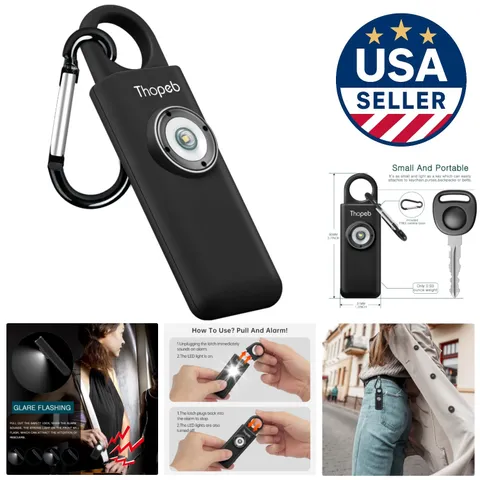 Reliable Personal Safety Keychain with 130dB Siren & Waterproof Design