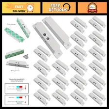 20 Sets Magnetic Window Door Sensor Contacts - Surface-Mounted Reed Switch Alarm