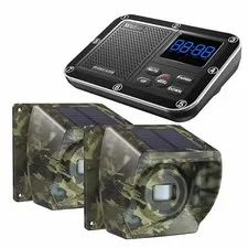 Wuloo 1/3 Mile Solar Wireless Outoor Motion Sensor Driveway Garage Burglar Alarm