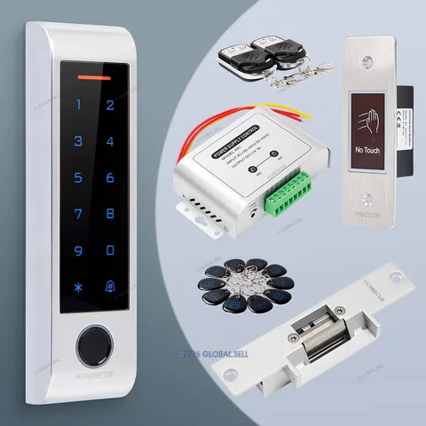 HOMSECUR IP66 APP WIFI Fingerprint Password RFID 125Khz Access Control WG26~44