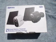infiya Security Cameras Wireless Outdoor-Solar&Battery Powered 2K 2.4G Cameras