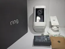 Ring Spotlight Cam Pro 5E62E9 Advanced Outdoor Wireless Battery 1080p Excellent