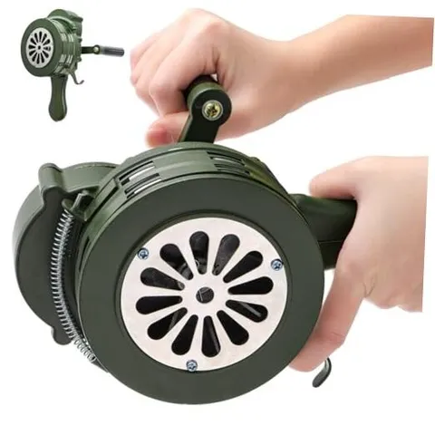 Hand Crank Siren Horn, 110 DB Loud Emergency Safety Manual Siren, Portable