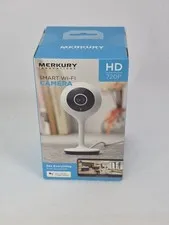 Merkury Innovations Smart Wi-Fi Security Camera HD 720p Works with Alexa Google