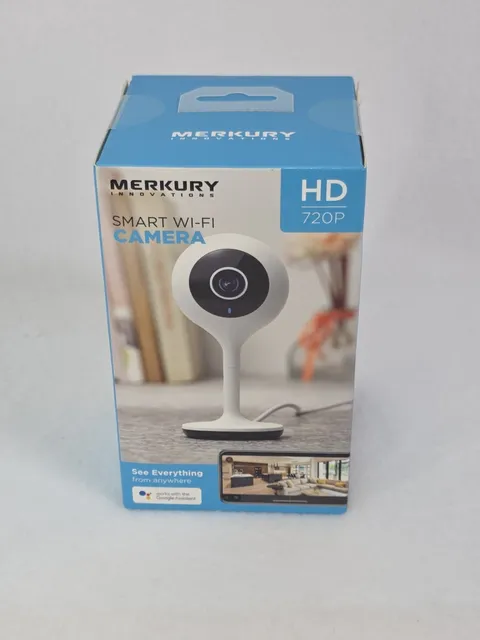 Merkury Innovations Smart Wi-Fi Security Camera HD 720p Works with Alexa Google