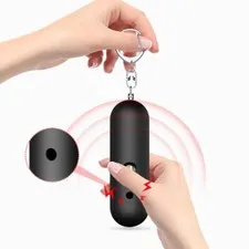 Keychain Loud Personal Alarm Strobe Light LED, 125 dB Decibel ,Random Colors -1