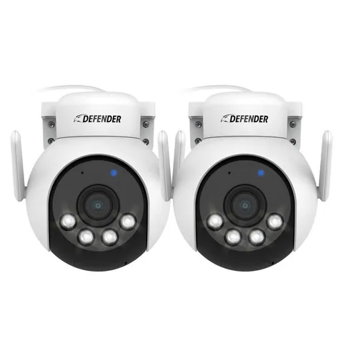 New - Unpoened - Defender AI 4K Everwatch PTZ Wi-Fi Security Camera - 2 Pack