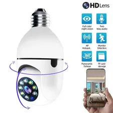 1080P HD E27 Bulb Surveillance Camera Anti-Theft Outdoor Indoor Security Monitor