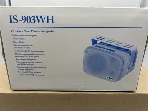 Nutone IS-903WH Outdoor Music Distribution Speaker Brand New In Box