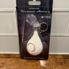 SafeSound Personal Alarm📣 Keyring~White~Original Name Brand~Safe Sound~125DB