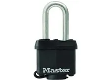 Master Lock 311SSKADLFHC Black Laminated Stainless Padlock 1-9/16" x 1-1/2"