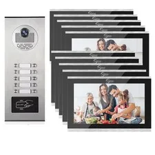 10-Inch Smart Video Intercom System with Motion Detection (10-Pack)